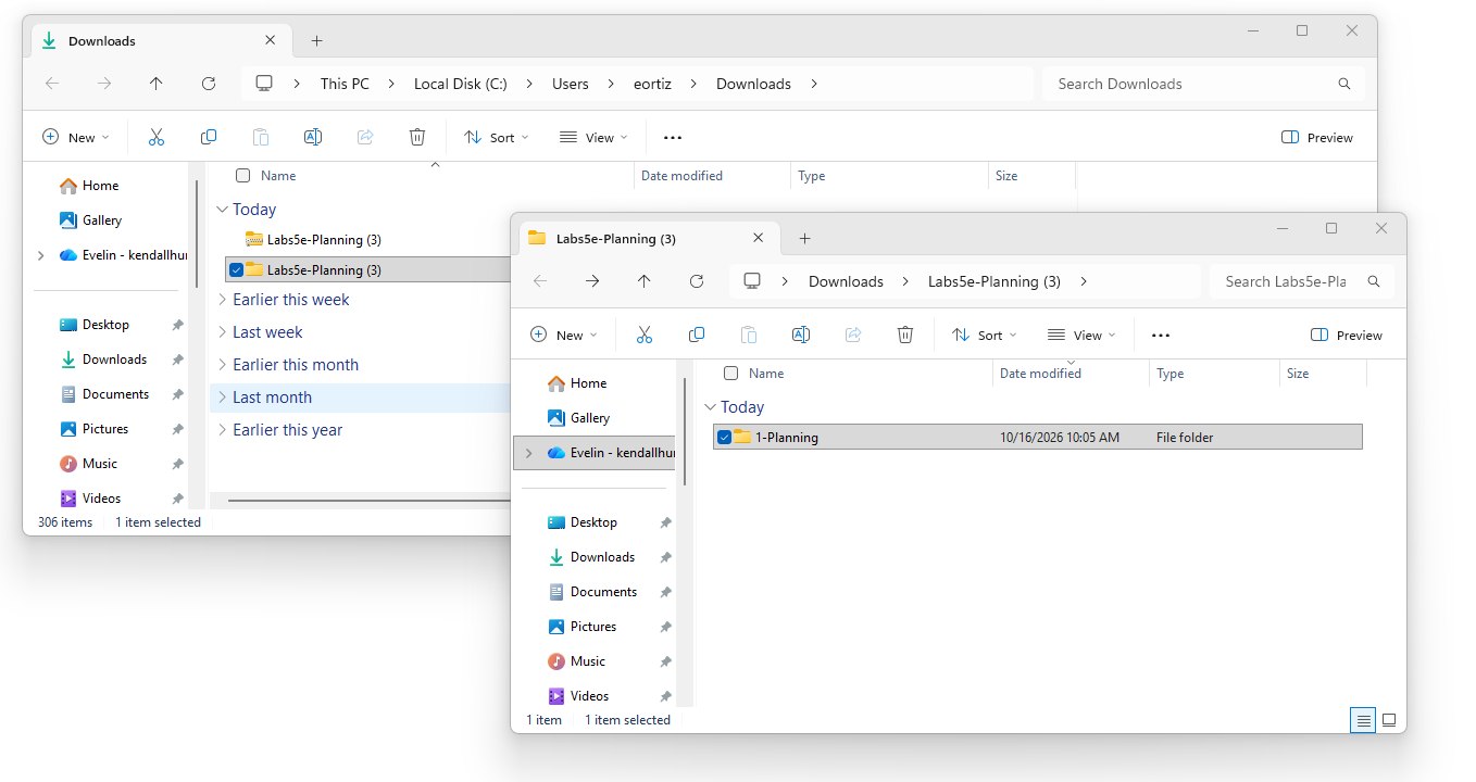 Extracted folder opened in File Explorer